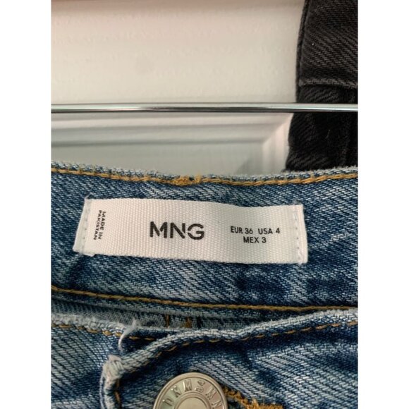 Mango Wideleg Blue Jeans - Picture 4 of 7